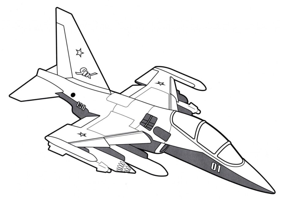 Yak-130 Ausmalbild