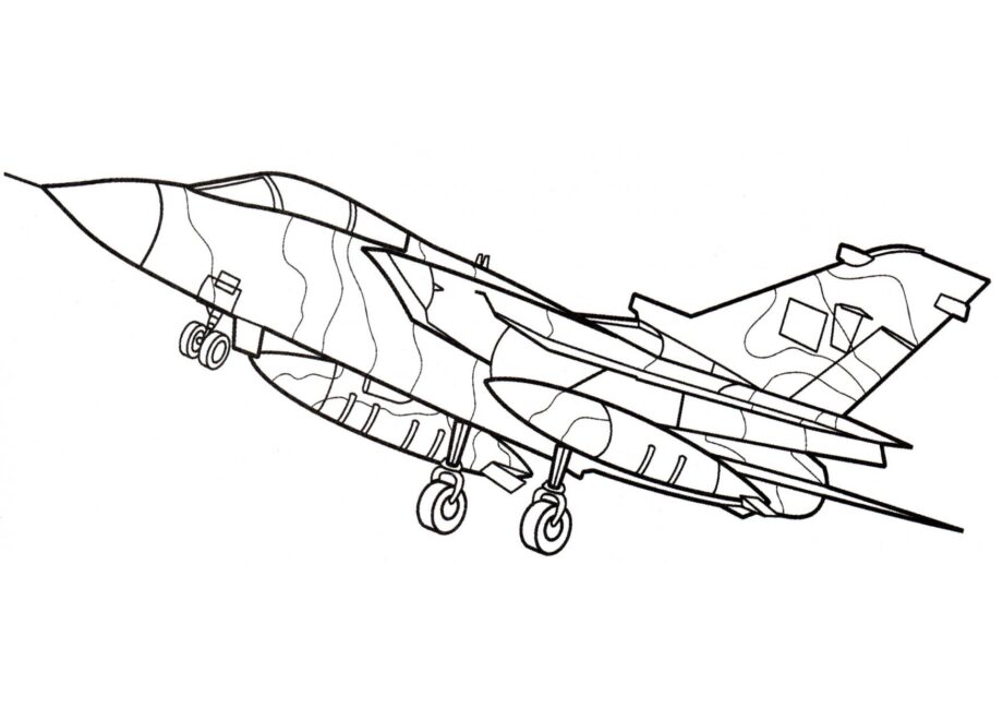 Jagdbomber Tornado Ausmalbild