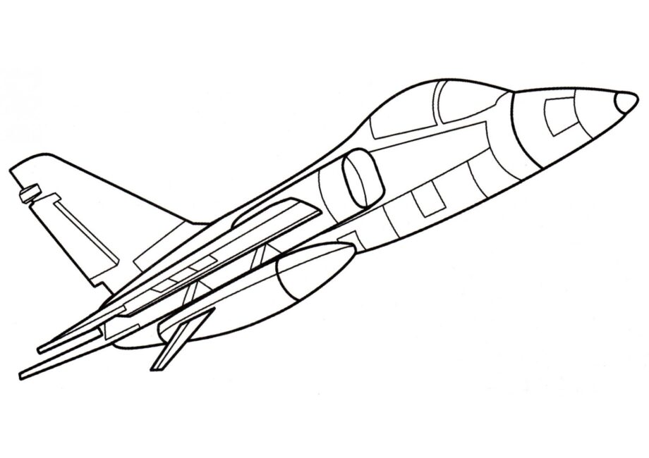 Kampfbomber AMX Ausmalbild