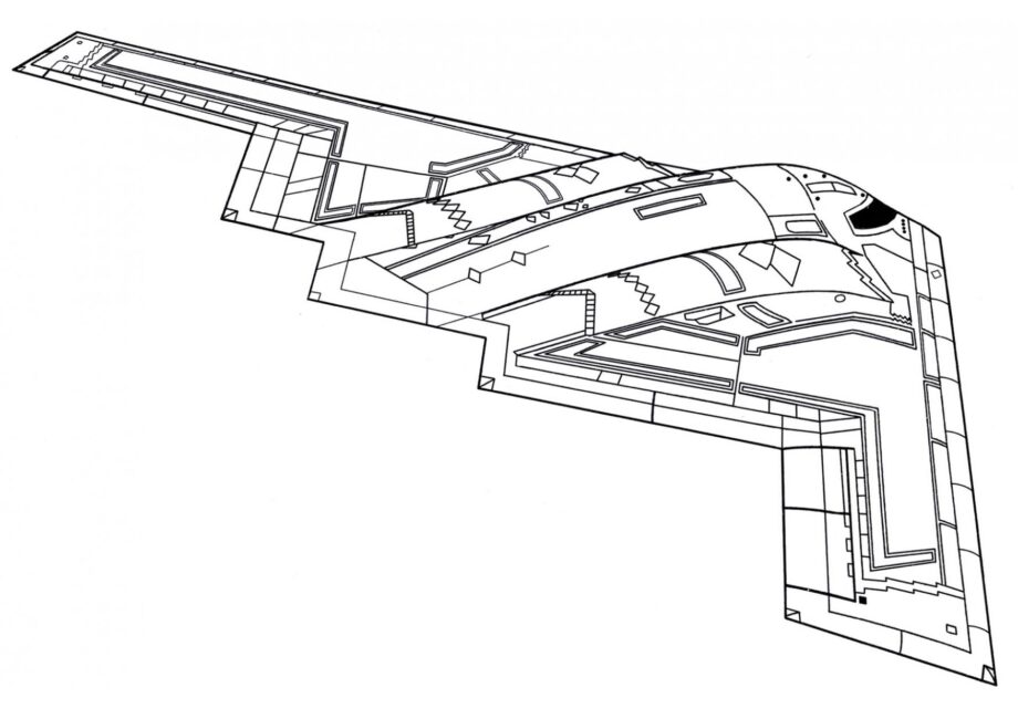 Northrop B-2 Spirit Ausmalbild