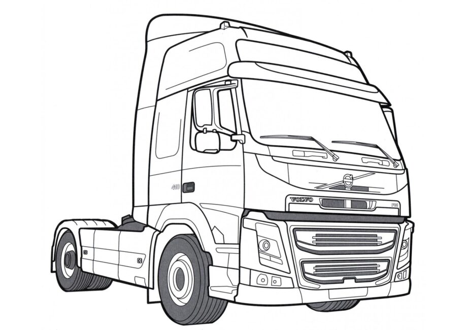 Ausmalbild Volvo FM