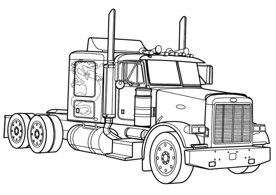 Ausmalbild Peterbilt 378