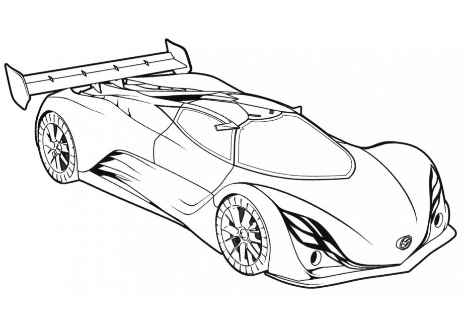 Ausmalbild Mazda Furai Konzept