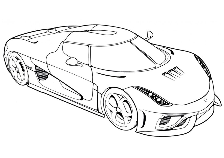 Ausmalbild Koenigsegg Regera