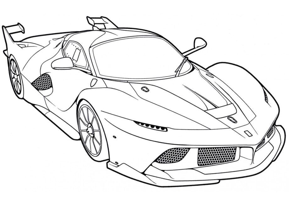 Ausmalbild Ferrari FXX K