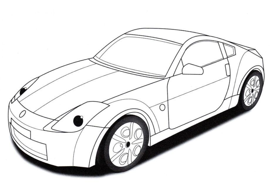 Ausmalbild Nissan 350Z