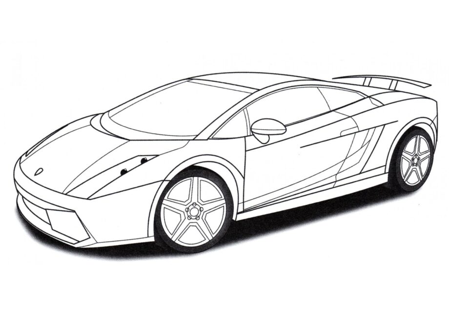 Ausmalbild Lamborghini Gallardo Superleggera