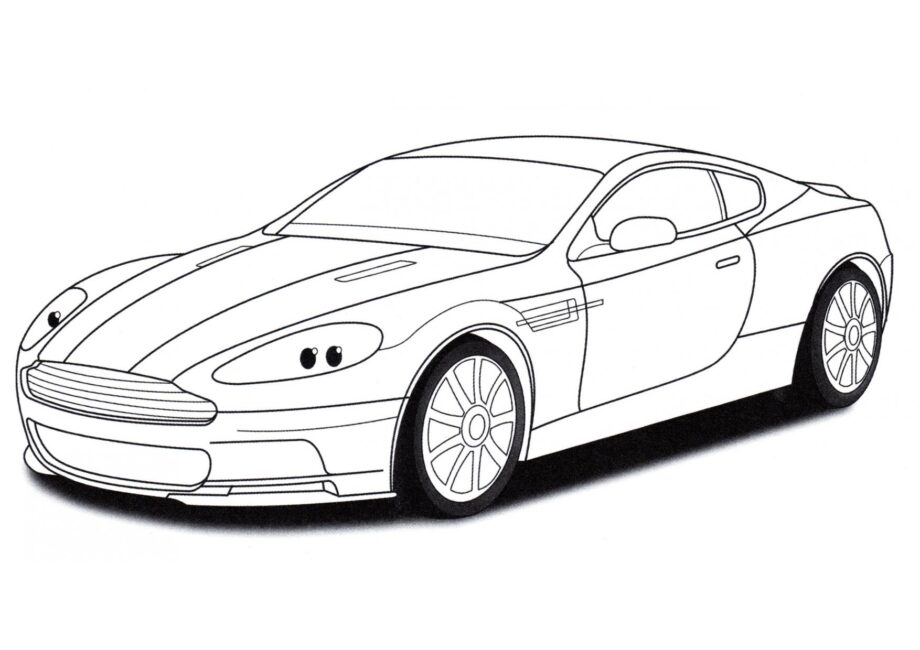 Ausmalbild Aston Martin DBS