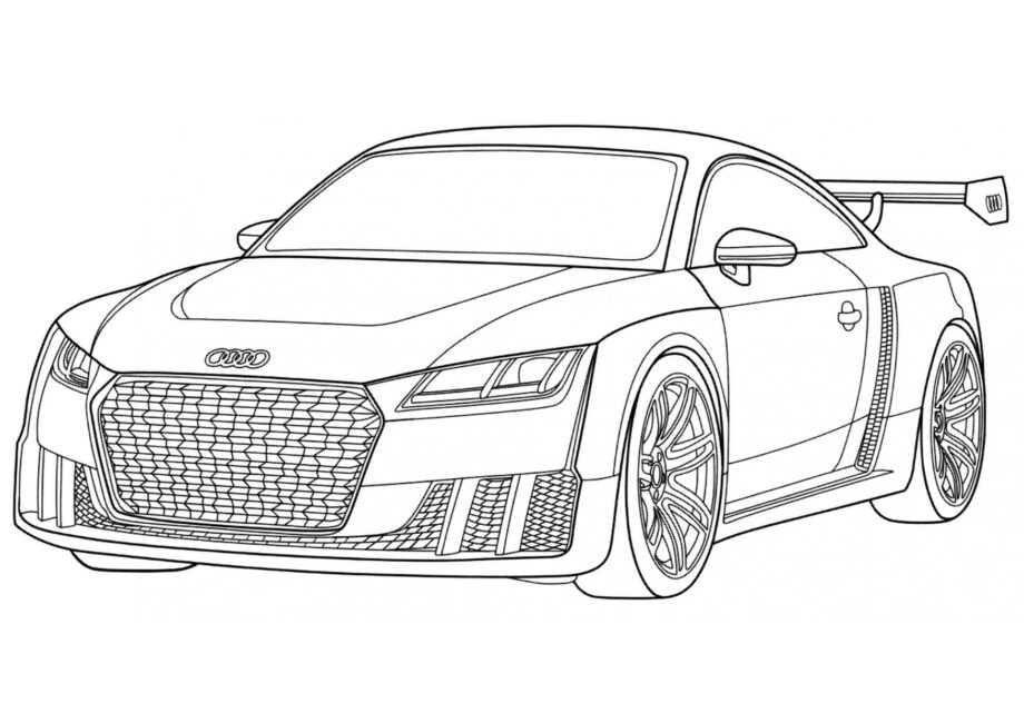 Ausmalbild Audi TT Clubsport Turbo