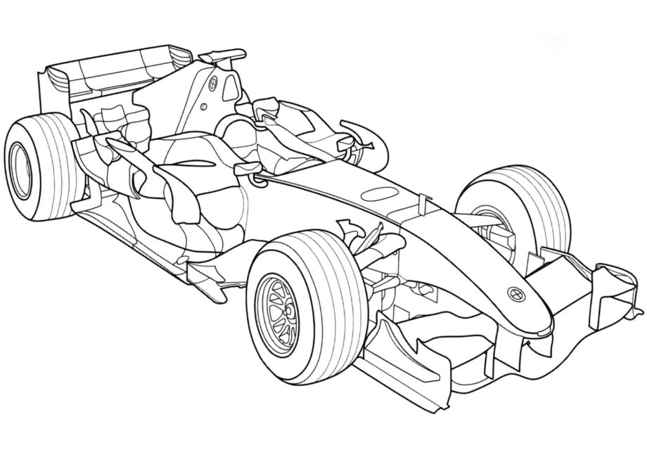 Ausmalbild BMW Sauber F1.07