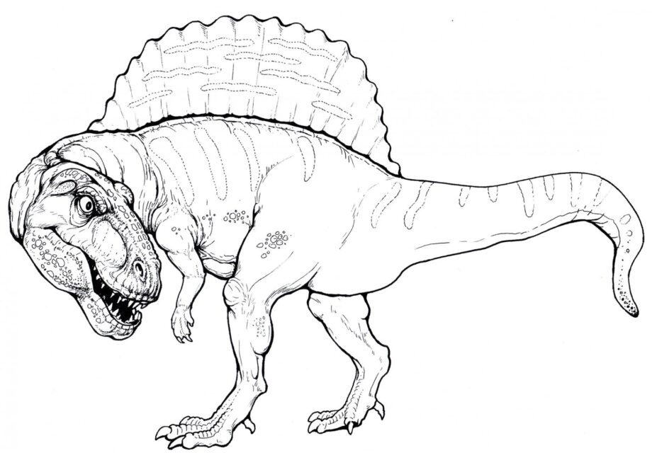 Ausmalbild von Spinosaurus