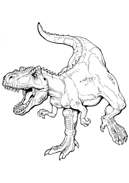 Ausmalbild von Tarbosaurus