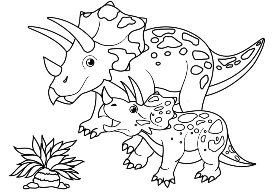 Ausmalbild von Turanoceratops